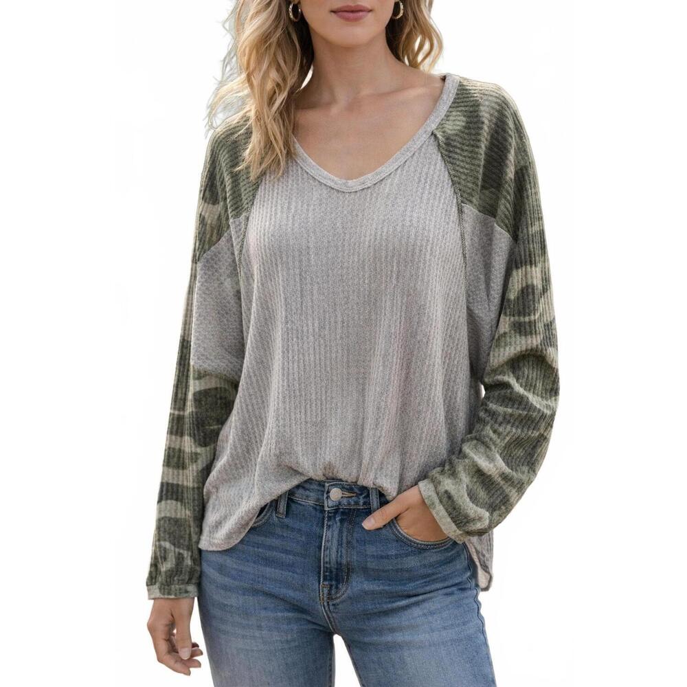 NEW MITTOSHOP you can’t see me top in camo waffle
